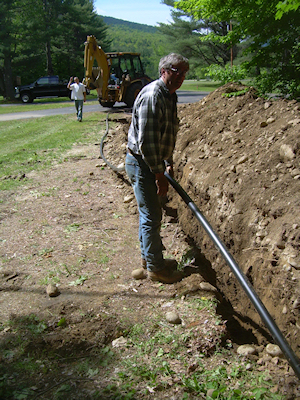 Water Line Trench at Sky Valley